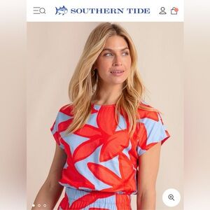 Southern Tide Garden Glory Top